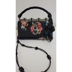 Beautiful & Unique MARY FRANCES beaded & Embroidered clutch bag-Show Stopper!